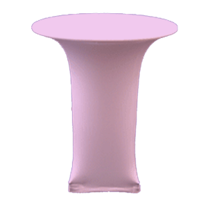 Light Pink Stand Up Table Cover with Stretch Fabric
