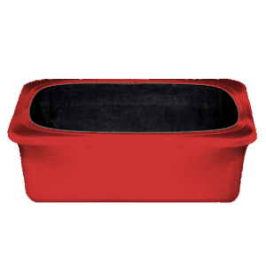 Stretch Fabric Bus Tub Covers - Red