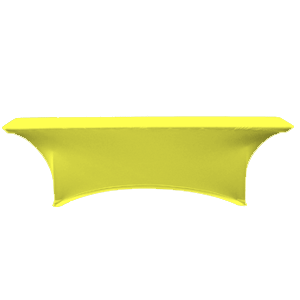 Bright Yellow Classroom Table Covers with Stretch Fabric
