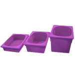 Stretch Fabric Lexan Tub Covers - Purple