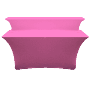 Neon Pink Two Tier Table Cover with Stretch Fabric 