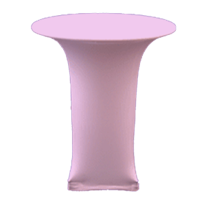 Light Pink Stand Up Table Cover with Stretch Fabric