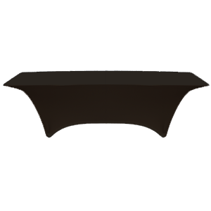 Black Buffet Table Cover with Stretch Fabric