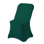 Folding Chair Covers Made From Stretch Fabric - Hunter Green