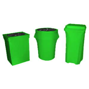 Trash Can Stretch Fabric Covers - Neon Lime